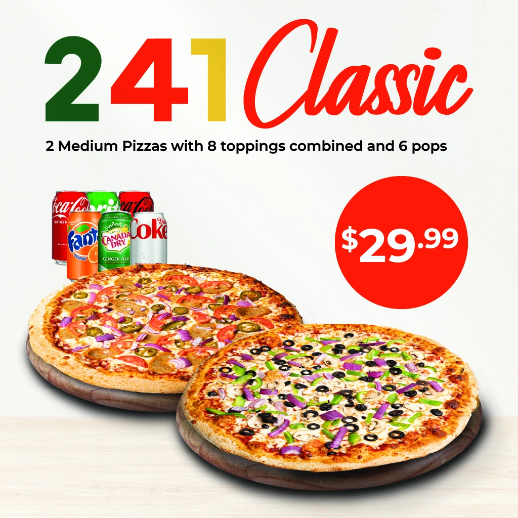 2 for on sale 1 pizza